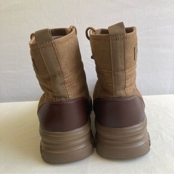 DUNE SUADEX Steel Toe Military Safety Boots Khaki Lace Up Lightweight Size 44 EU main image 7